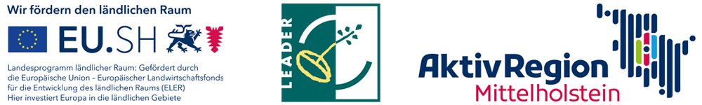 Logos von EU-SH und AktivRegion Mittelholstein.